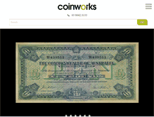 Tablet Screenshot of coinworks.com.au